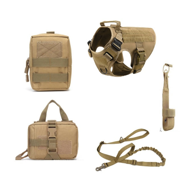 Tactical Dog Harness Set | 5 Piece K9 Training Vest & Leash