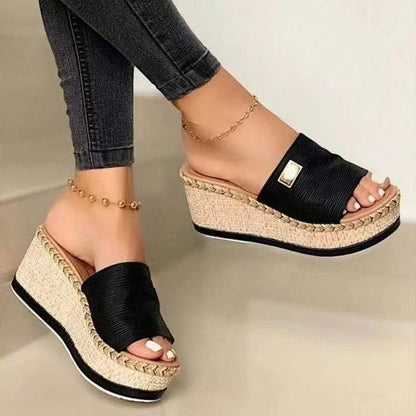 Women's Peep Toe Slip-On Mule Sandals | EU 35–43