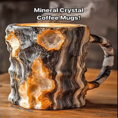 400ml Mineral Crystal-Effect Resin Coffee Mug