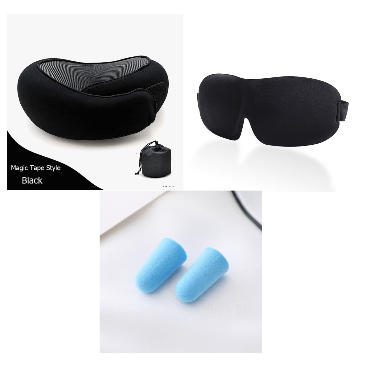 Memory Foam Travel Neck Pillow — U-Shaped Neck Support for Flights, Commuting & Long Journeys