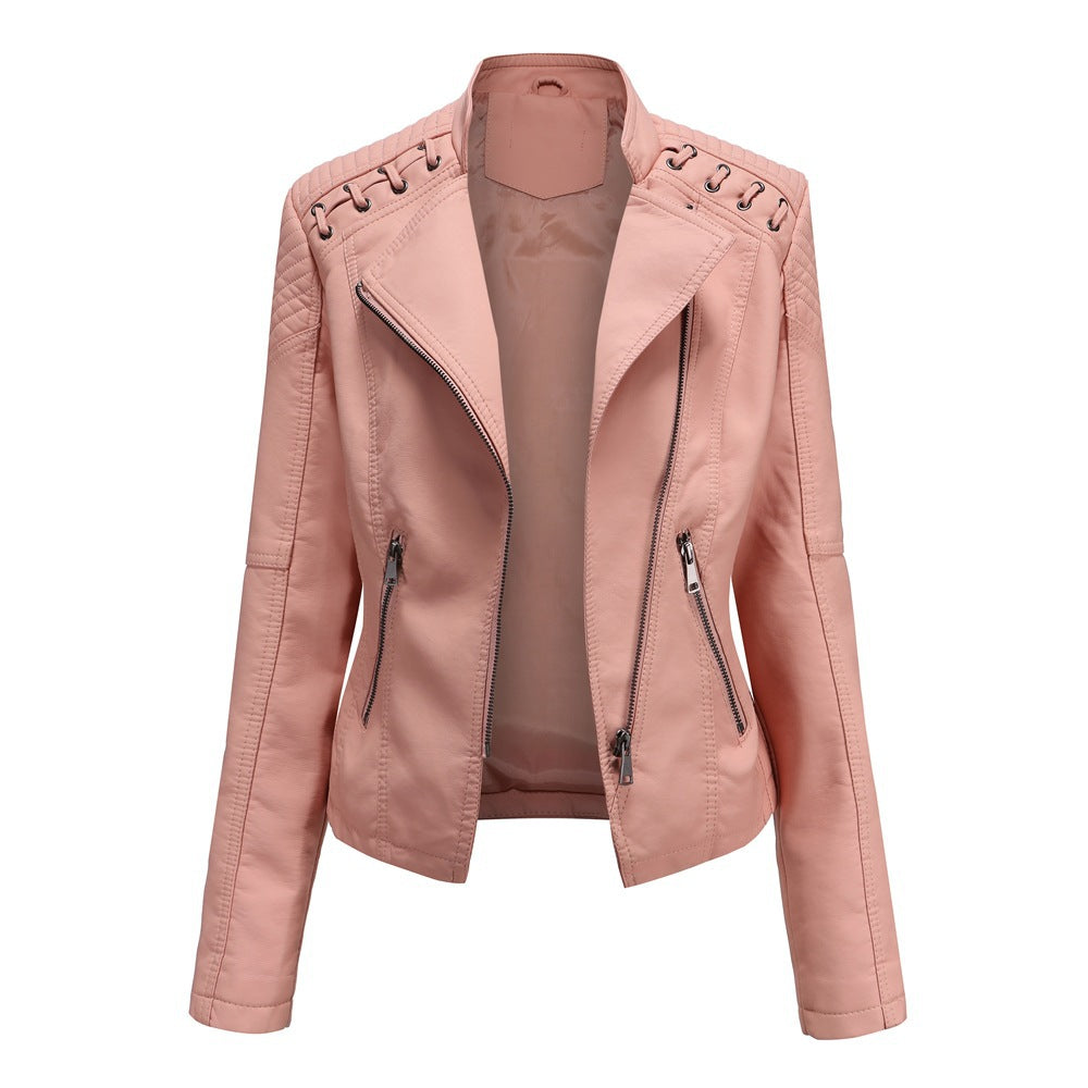 Women's Faux Leather Short Jacket | Slim Fit in 6 Colours