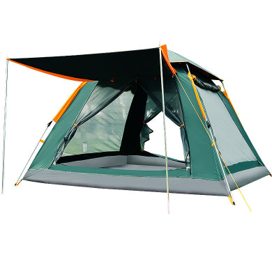 3-Person Beach & Camping Tent – Silver-Coated T210 Waterproof Quick-Pitch Tent with Optional Ground Mat