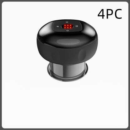 Electric Vacuum Cupping & Gua Sha Massager — Smart Breathing Therapy Device with Heat & Red Light