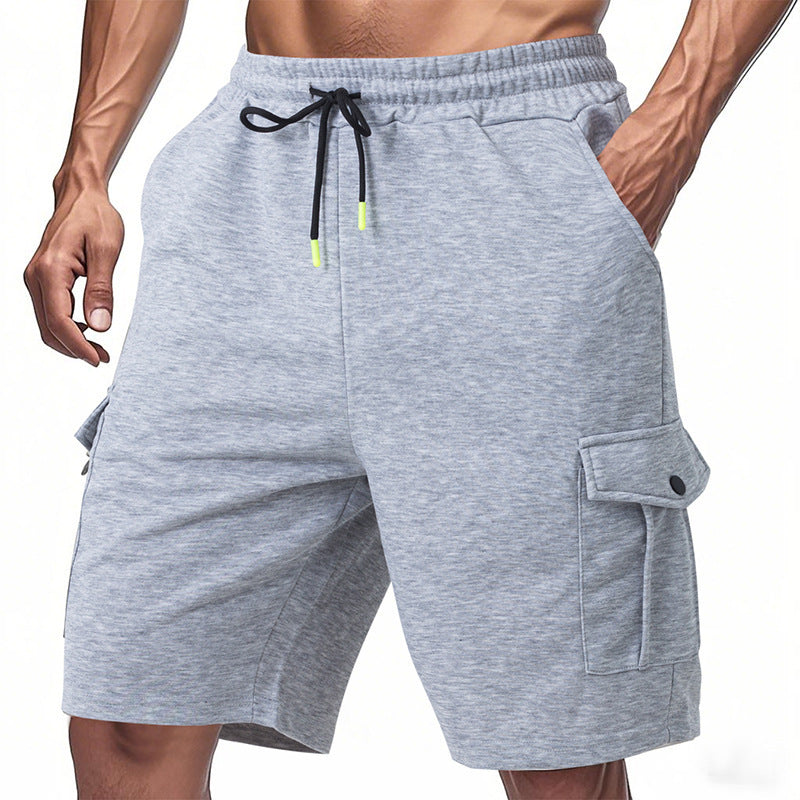 Men's Loose-Fit Terry Cargo Shorts