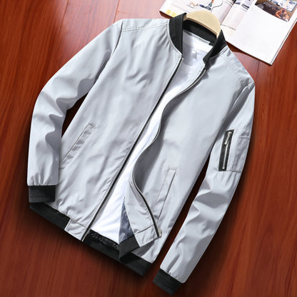 Men's Slim-Fit Bomber Jacket | Lightweight Spring Autumn Coat S–3XL