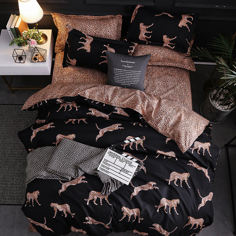 Geometric Ramie Duvet Cover Set – 3-Piece Antibacterial Bedding
