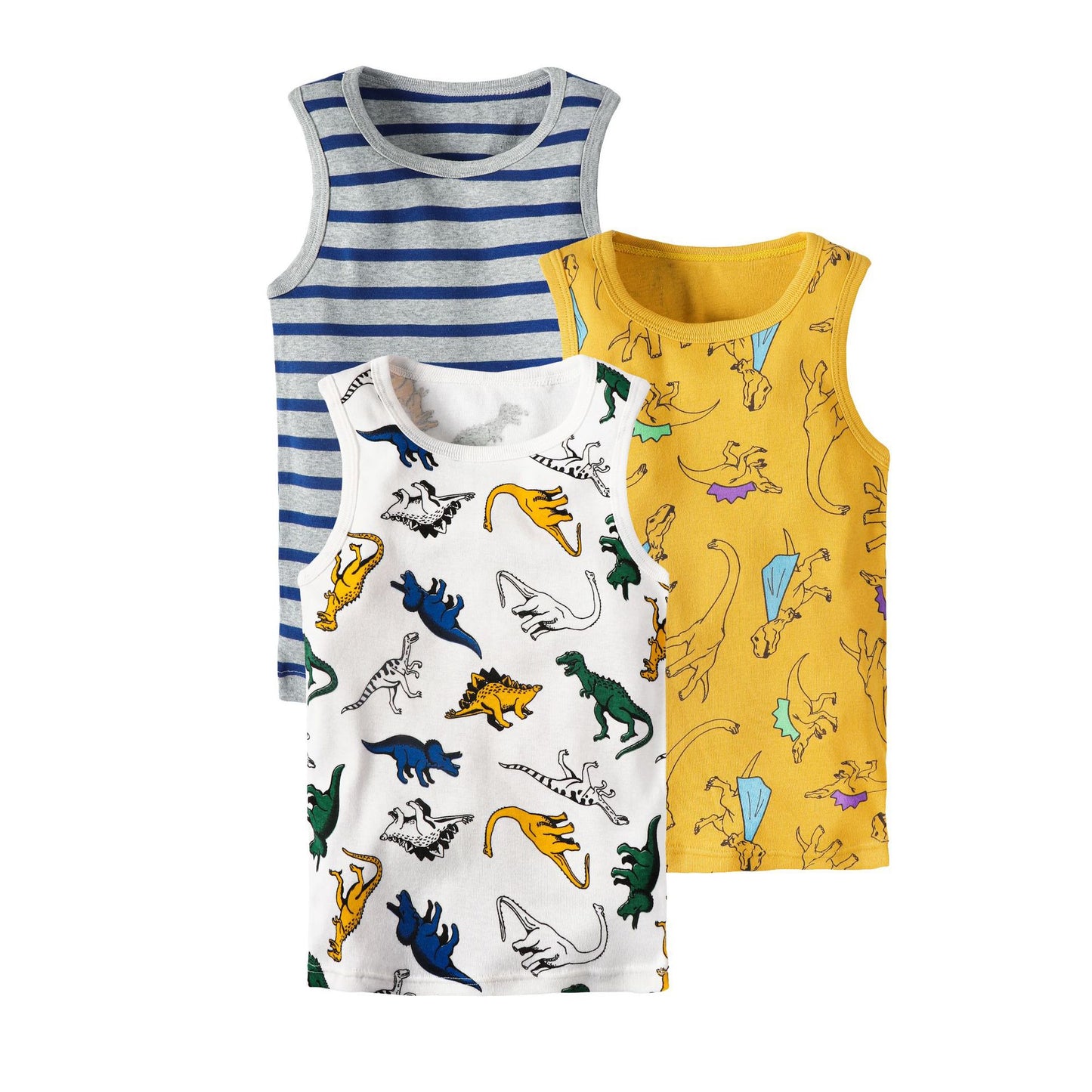 Children's Cartoon Print Knitted Vest | Sleeveless Cotton Top Ages 3–8