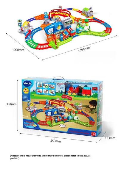 Electric Train Station Building Set with Lights & Music