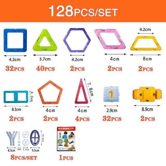 Magnetic Building Blocks Construction Set for Kids