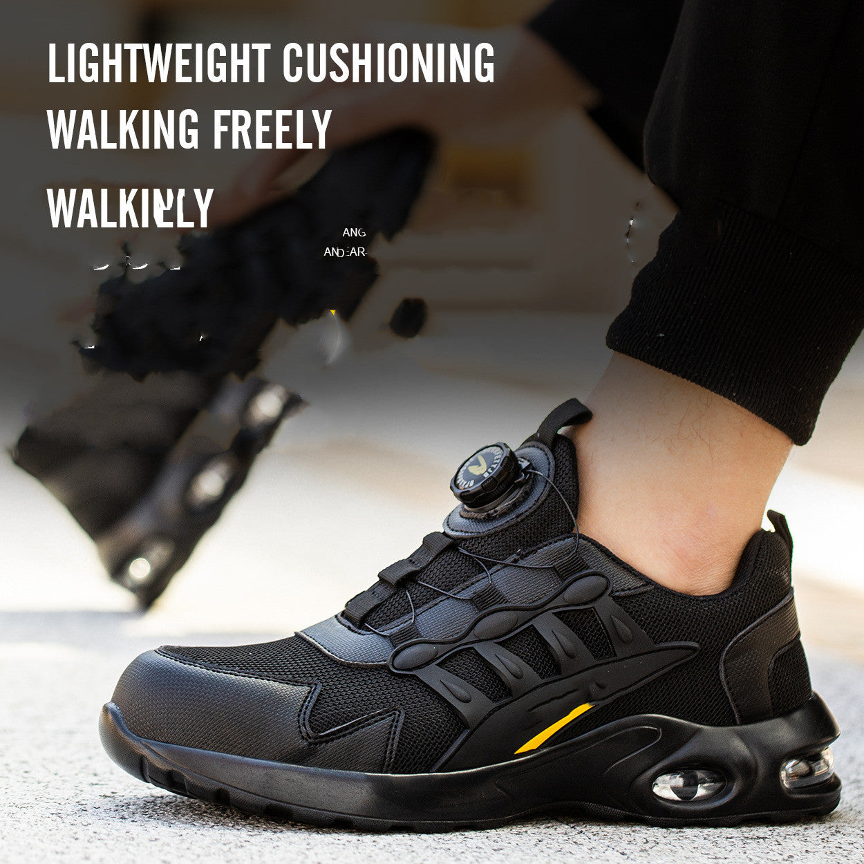 Men's Steel Toe Cap Safety Shoes – Breathable Work Trainers