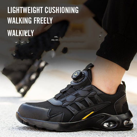 Men's Steel Toe Cap Safety Shoes – Breathable Work Trainers