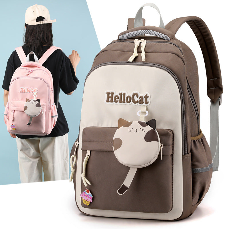 Waterproof Nylon School Backpack for Boys & Girls – 5 Colours