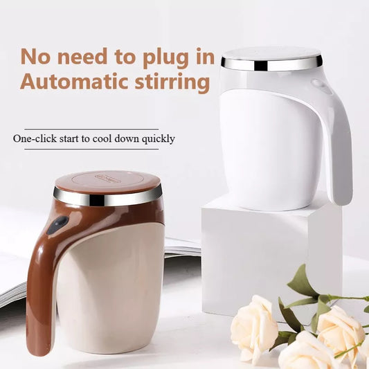 Automatic Self-Stirring Mug — Magnetic Electric Stirring Cup for Coffee, Tea & Shakes
