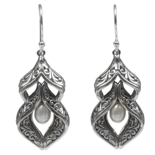 Bohemian Carved Pearl Earrings For Women