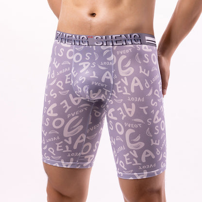 Men's Ice Silk Boxer Briefs – Antibacterial, Sizes L–5XL