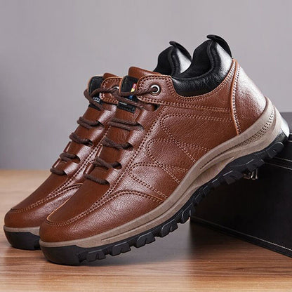 Men's PU Leather Casual Lace-Up Shoes - Business Leisure Travel Outdoor