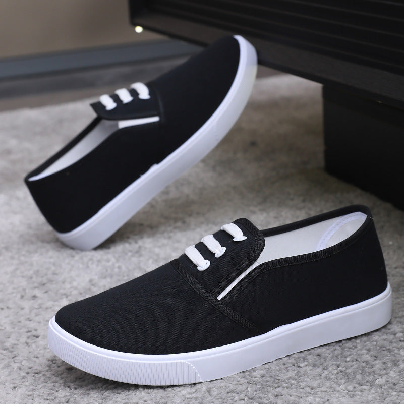 Women's Canvas Slip-On Flat Shoes – Full & Half Slipper Styles