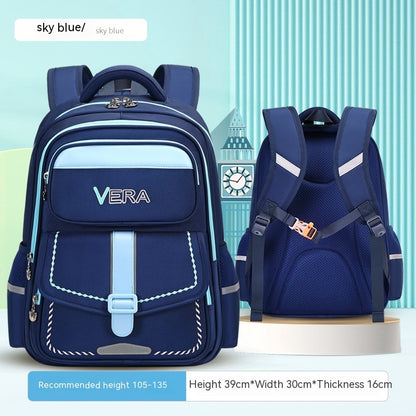 Kids' Spine-Protection Waterproof School Backpack – S & L