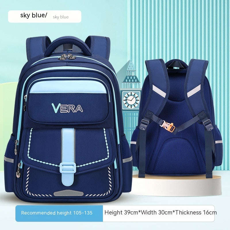 Kids' Spine-Protection Waterproof School Backpack – S & L