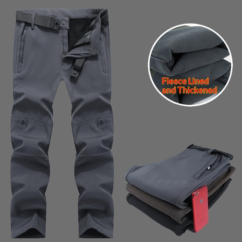 Men's Outdoor Softshell Trousers – Waterproof Hiking Pants