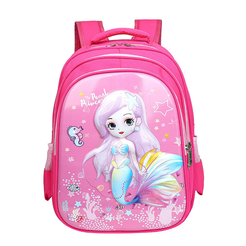 Children's Printed Nylon Backpack – Mermaid & Spaceman Designs