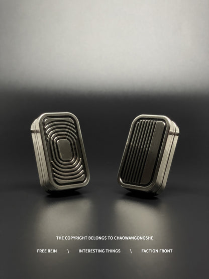 Alloy Three-Layer Push Card Fidget Toy with N52 Magnets