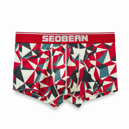 Men's Geometric Print Breathable Boxer Shorts