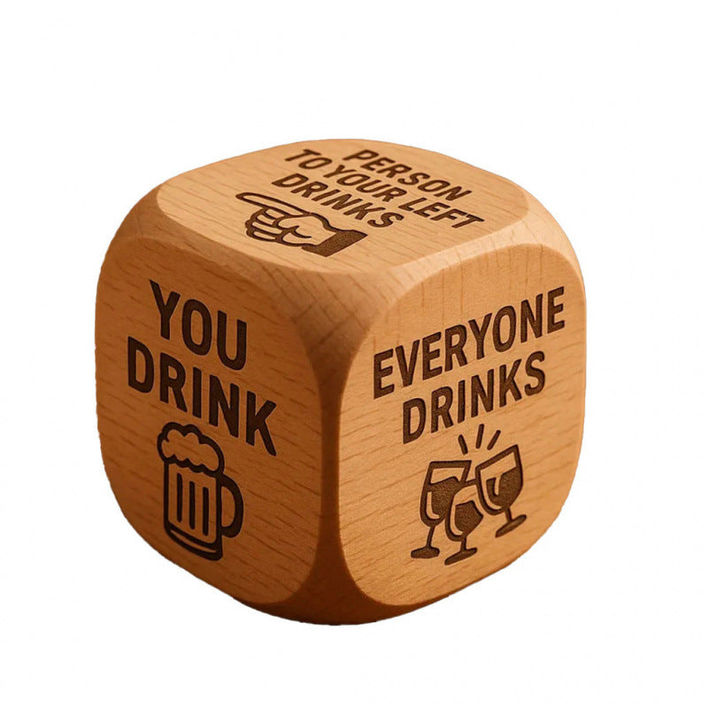 Handmade Wooden Novelty Decision Dice | Themed Gift