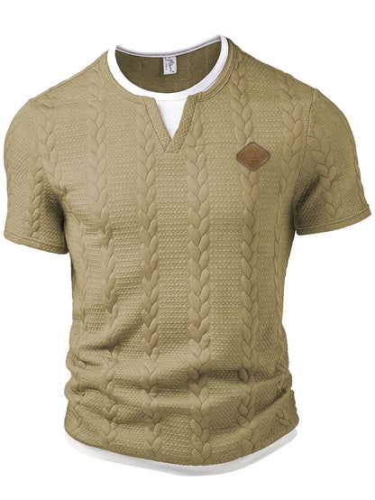 Men's Mock Two-Piece Short Sleeve T-Shirt | Slim Fit