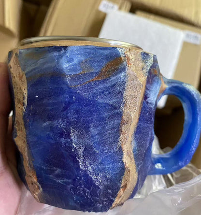 400ml Mineral Crystal-Effect Resin Coffee Mug