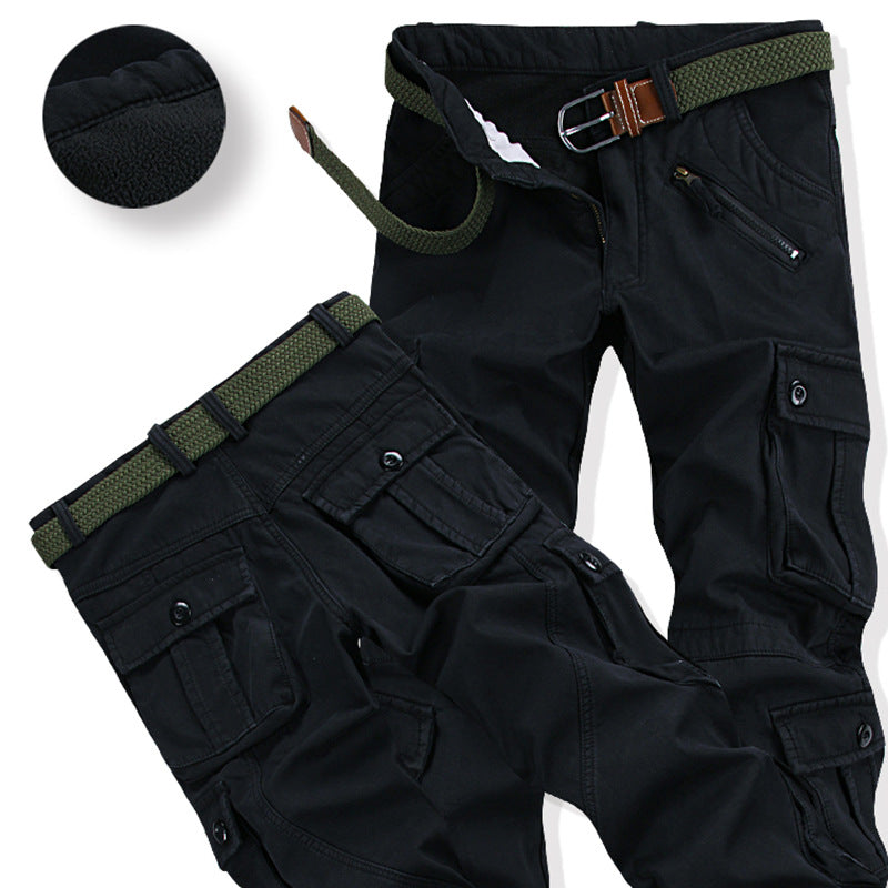 Men's Straight-Leg Cargo Work Trousers | Cotton Workwear