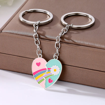 Cute Cartoon Keychain Pair | Novelty Alloy Charm 6 Designs