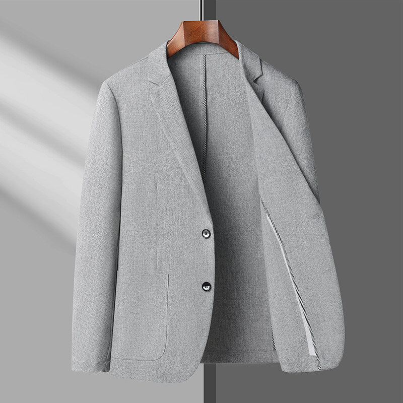 Men's Colour-Block Slim-Fit Suit Jacket – All-Season | M–4XL