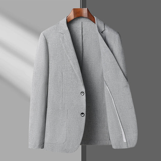 Men's Colour-Block Slim-Fit Suit Jacket – All-Season | M–4XL