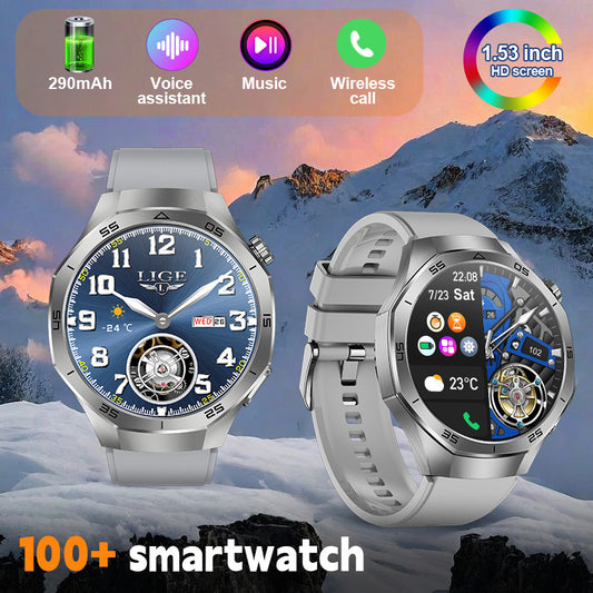 Smart Watch with Bluetooth Calling & Health Monitoring – Black & Silver