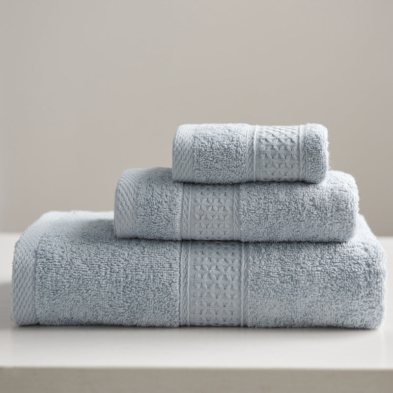 3-Piece Cotton Towel Set | Face, Hand & Bath Towel