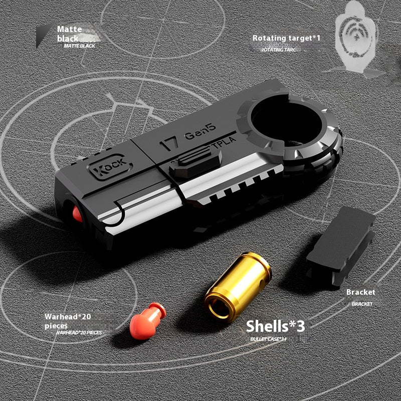 JJ003 Alloy Shell-Ejecting Soft Bullet Toy Gun
