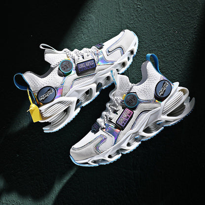 Men's High-Top Basketball Trainers – Colour-Block