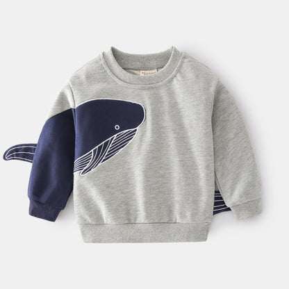 Boys' Cartoon Pullover Sweater | Spring Autumn Kids Casual Top