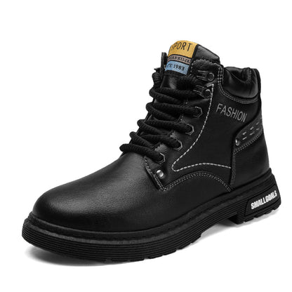 Men's Retro Low-Heel Martin Boots | British Style