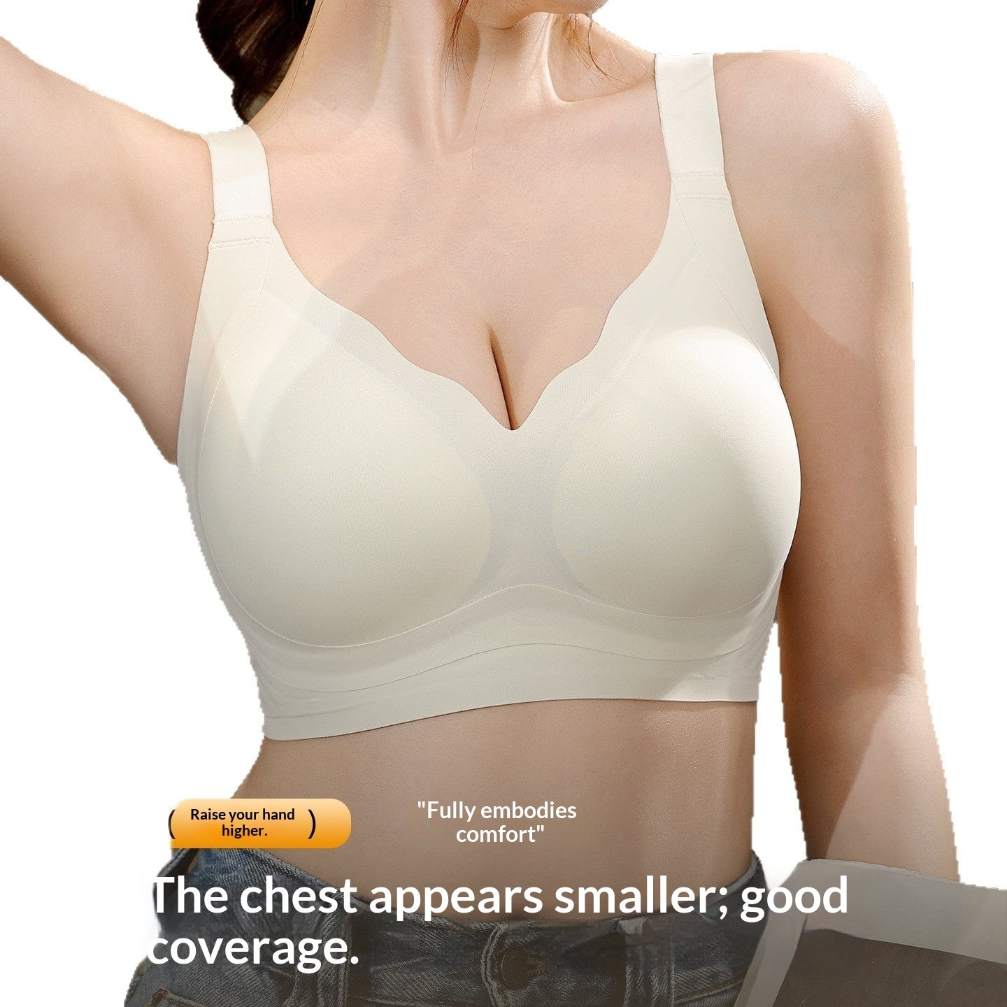 Women's Push-Up Bra | 3/4 Cup Seamless | M-6XL