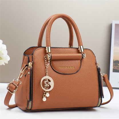 Women's PU Leather Crossbody Bag – Minimalist Shoulder Bag
