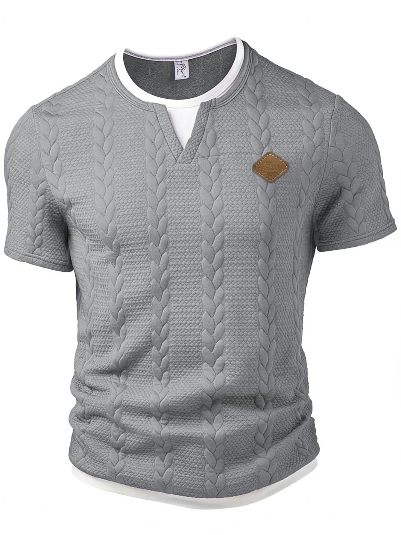 Men's Mock Two-Piece Short Sleeve T-Shirt | Slim Fit