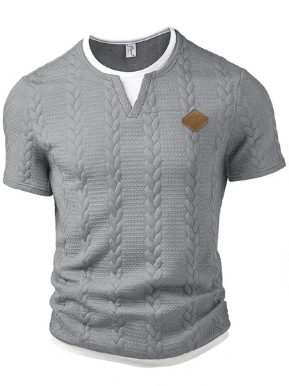 Men's Mock Two-Piece Short Sleeve T-Shirt | Slim Fit