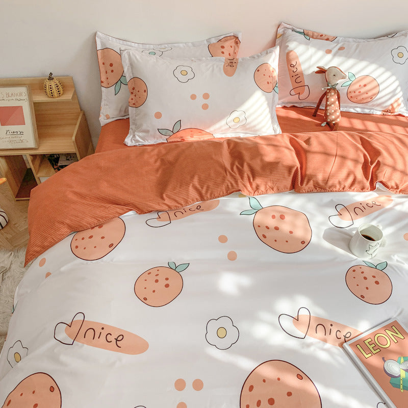 Printed Polyester Bedding Set 3 or 4 Piece | 10 Designs 5 Sizes