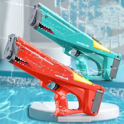 Electric Shark Water Gun | High Pressure Auto Squirt 500ml Kids & Adults