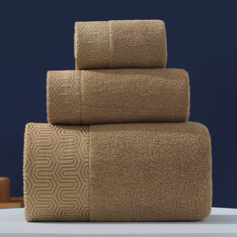 Pure Cotton Towel Set | 3-Piece Bath & Hand Towel Bundle