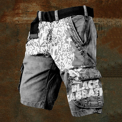 Men's 3D Digital Print Zip-Fly Shorts