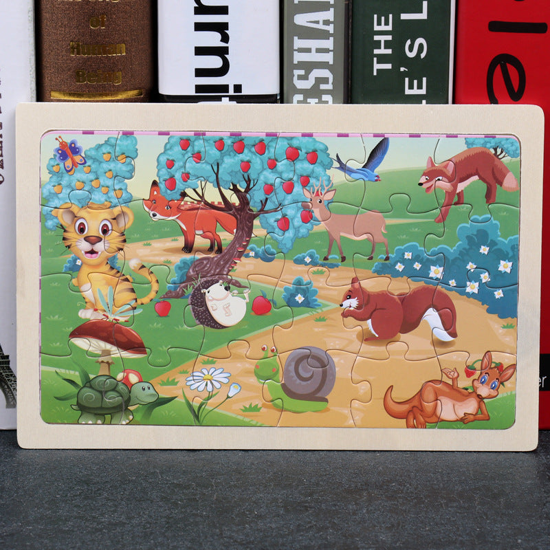 Children's Wooden Jigsaw Puzzle 21 Designs Ages 3+ - JParker Collections