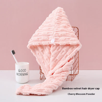 Coral Fleece Hair Drying Cap & Headscarf | Premium Velvet | 19 Colours